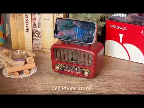 PRUNUS J-180 Vintage Retro Radio Bluetooth Speaker with Best