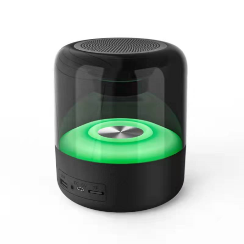 PRUNUS J-308 Bluetooth Speaker with 6 Dazzling Lights Rich Bass Bluetooth 5.0 Speaker TF Card/USB Drive/AUX/ TWS Paring FM Radio for Home, Outdoor, Party