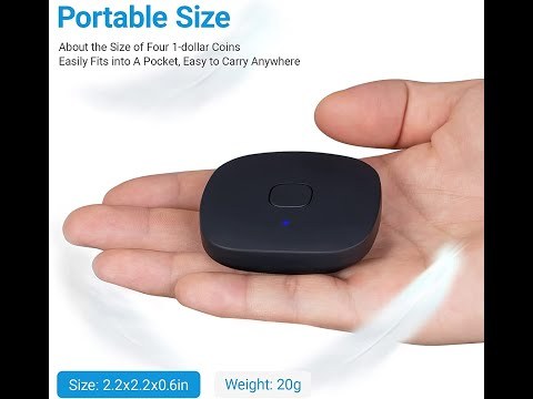 PRUNUS Headphone Jack Bluetooth Transmitter for TV and Radio.MP3 Player Bluetooth Transmitters.Pair Bluetooth Speakers/Earphones(Apart from Apple and Qualcomm).Fit with 3.5mm Jack,Automatic Connection