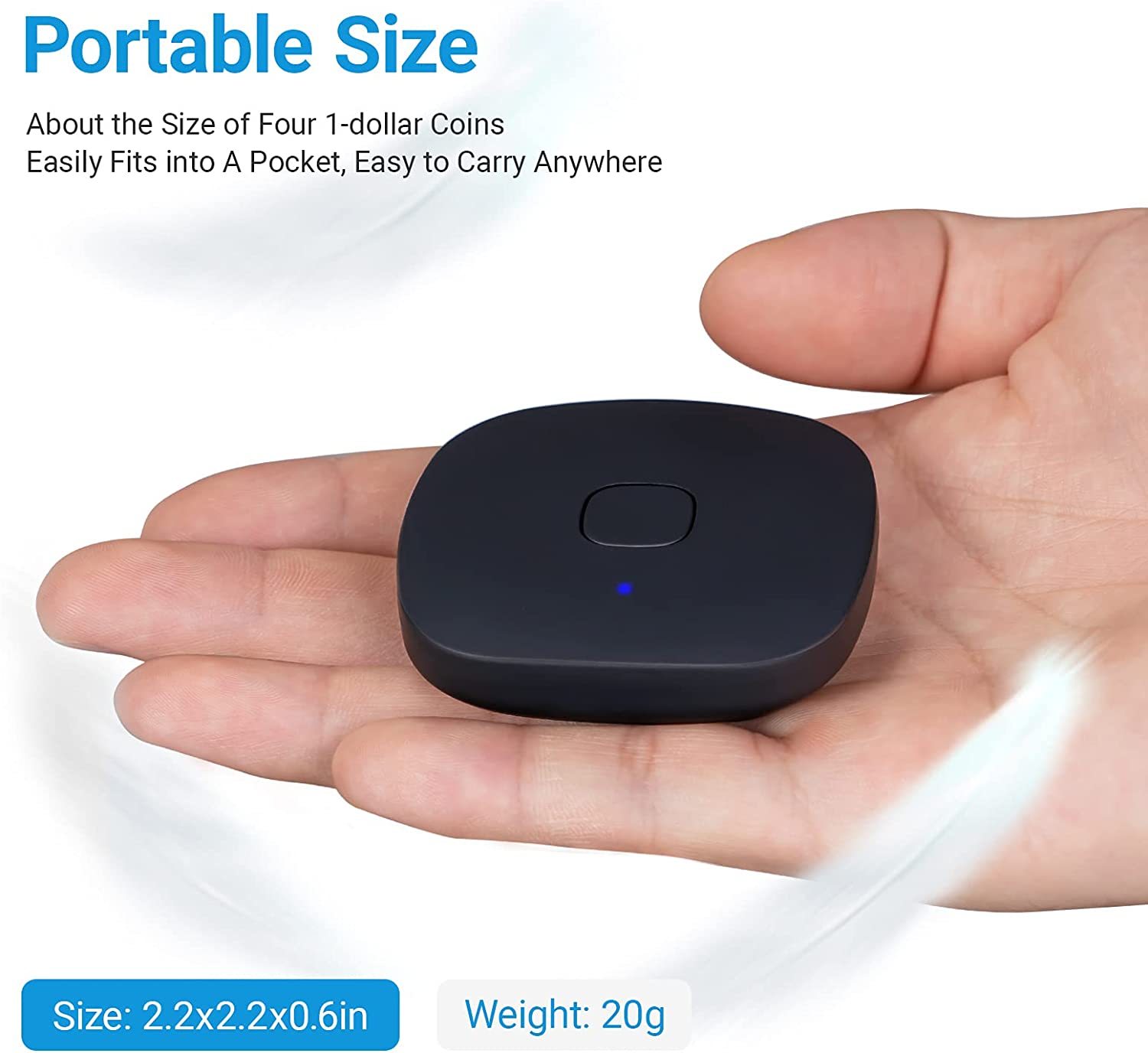 PRUNUS Headphone Jack Bluetooth Transmitter for TV and Radio.MP3 Player