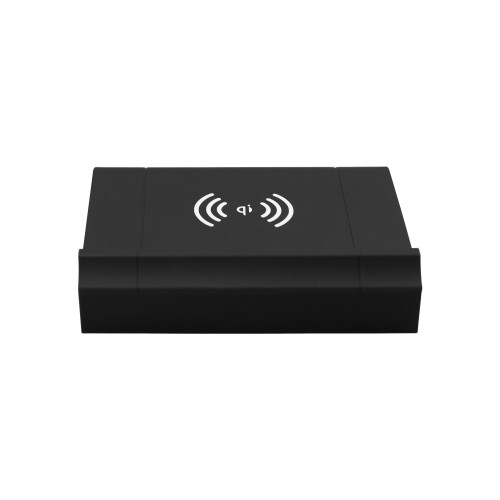 PRUNUS J-505 Speaker phone holder , Support Wireless charging for Phone ，Make sound louder and more stereo，No need for Bluetooth，Support AUX， DC 5V Charging