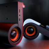 PRUNUS J-505 Speaker phone holder , Support Wireless charging for Phone ，Make sound louder and more stereo，No need for Bluetooth，Support AUX， DC 5V Charging