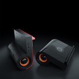 PRUNUS J-505 Speaker phone holder , Support Wireless charging for Phone ，Make sound louder and more stereo，No need for Bluetooth，Support AUX， DC 5V Charging