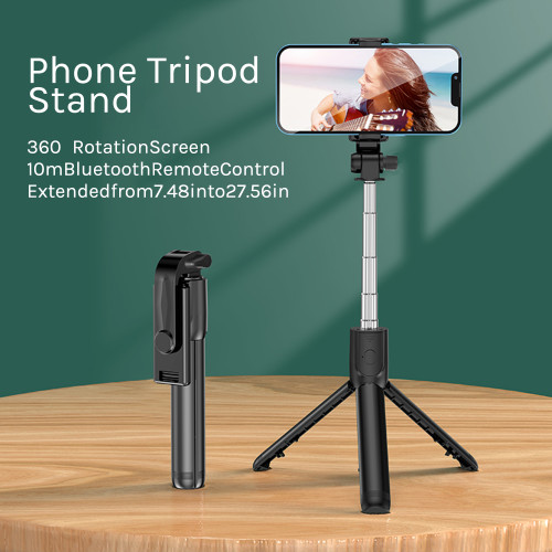 Selfie Stick with Fill Light, PRUNUS Extendable  Selfie Stick with Detachable Remote, Portable Phone Tripod Stand, Compatible with iPhone 14/13/12/11, Android Samsung Google Smartphones