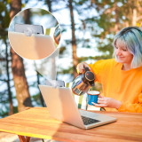 6 Pieces, 3 Transparent, 1 Pink, 1 Green, 1 Blue, Phone Grip with Expanding Kickstand 360°Rotation Cellphone Stand For iPhone Samsung Huawei