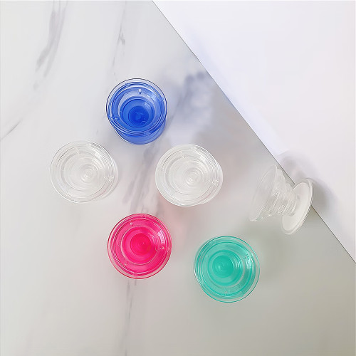 6 Pieces, 3 Transparent, 1 Pink, 1 Green, 1 Blue, Phone Grip with Expanding Kickstand 360°Rotation Cellphone Stand For iPhone Samsung Huawei