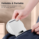 PRNUS A-104 Cell Phone Stand Height Angle Adjustable Phone Holder 360°Rotatable Foldable Desktop for iPhone, Samsung Galaxy, Google Pixel - White