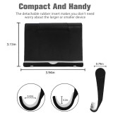 2 Pieces Cell Phone Stand Angle Adjustable Foldable Phone Holder Desktop Smartphone Support for Most Phones and Tablets (Black+Pink)