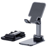 Black Phone Holder Height Angle Adjustable Foldable Cell Phone Stand Desktop Widely Compatible for iPhone, Samsung Galaxy, Google Pixel