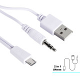 Mini / Micro  2in1  USB Cable Charging Cord Compatible for PRUNUS Radios