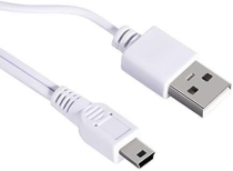 Mini/Micro/Type-C   USB Cable USB 2.0 Type A to Mini B Cable Data Charging Cord Compatible for PRUNUS Radios  {Black and White Cable Shipped Randomly}