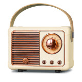 PRUNUS J-999 Retro Bluetooth Speaker Portable Wireless Speaker Rechargeable Cute Old Fashion Style Home Decor for Kitchen Desk Bedroom Office Party Outdoor