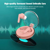 PRUNUS S100 V5.3 Bluetooth Earbuds Wireless Headphones in Ear with Mic HIFI Sound Deep Bass USB-C Charging Ear Buds for Android, iOS, Cell Phone, Tablet