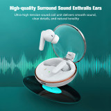 PRUNUS S100 V5.3 Bluetooth Earbuds Wireless Headphones in Ear with Mic HIFI Sound Deep Bass USB-C Charging Ear Buds for Android, iOS, Cell Phone, Tablet