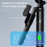 PRUNUS K28 170cm Super Long Selfie Stick Tripod with Detachable Bluetooth Remote Shutter Extendable Selfie Tripod for TikTok Vlogging Live Streaming Group Shooting