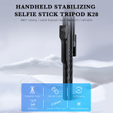 PRUNUS K28 170cm Super Long Selfie Stick Tripod with Detachable Bluetooth Remote Shutter Extendable Selfie Tripod for TikTok Vlogging Live Streaming Group Shooting