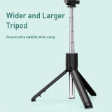 Selfie Stick with Fill Light, PRUNUS Extendable  Selfie Stick with Detachable Remote, Portable Phone Tripod Stand, Compatible with iPhone 14/13/12/11, Android Samsung Google Smartphones