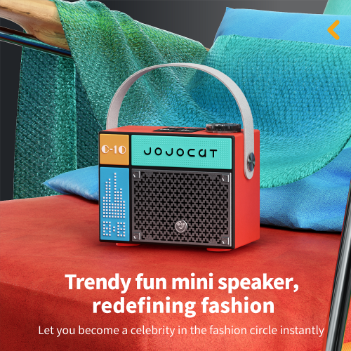 PRUNUS C10 Portable Bluetooth Speaker Rechargeable Wireless Speaker with Deep Bass Support TF Card Home Decor for Bedroom Office Party Outdoor