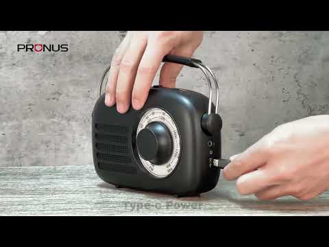 PRUNUS AM FM Radio Portable, AA Battery Operated Radio and