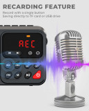 PRUNUS J-405 Rechargeable FM Radio • Bluetooth Speaker • TF Card and USB • 1500mah battery • Earphone Jack • Auto power on/off • Clock• Recording(No AM)