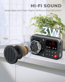 PRUNUS J-405 Rechargeable FM Radio • Bluetooth Speaker • TF Card and USB • 1500mah battery • Earphone Jack • Auto power on/off • Clock• Recording(No AM)