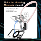 Seancheer Magnetic Neck Holder Mount POV Vlog Hands Free Phones Neck Holder Chest Stand with Magnetizer Ring Video Recording for iPhone 15 14 13 12 Series Android Smartphone