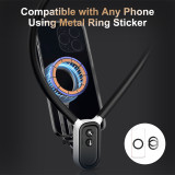 Seancheer Magnetic Neck Holder Mount POV Vlog Hands Free Phones Neck Holder Chest Stand with Magnetizer Ring Video Recording for iPhone 15 14 13 12 Series Android Smartphone