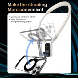 Seancheer Magnetic Neck Holder Mount POV Vlog Hands Free Phones Neck Holder Chest Stand with Magnetizer Ring Video Recording for iPhone 15 14 13 12 Series Android Smartphone