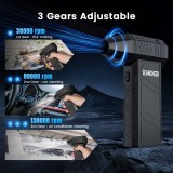 Seancheer Electric Air Duster, 130000 RPM, Cordless & 3 Gears Adjustable Air Blower, Replacement for Compressed Air Cans, for Keyboard, Electronics, Cars Cleaning