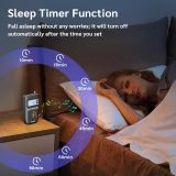 Newest PRUNUS J-618 Portable Radio AM FM to Bluetooth Earphone, as Bluetooth Speaker, 2000mah Rechargeable Radio, Preset, TF Card Shuffle Play, Headphone Jack, Sleep Timer, Walkman Radio, Digital Radio