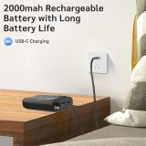 Newest PRUNUS J-618 Portable Radio AM FM to Bluetooth Earphone, as Bluetooth Speaker, 2000mah Rechargeable Radio, Preset, TF Card Shuffle Play, Headphone Jack, Sleep Timer, Walkman Radio, Digital Radio