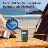 Newest PRUNUS J-618 Portable Radio AM FM to Bluetooth Earphone, as Bluetooth Speaker, 2000mah Rechargeable Radio, Preset, TF Card Shuffle Play, Headphone Jack, Sleep Timer, Walkman Radio, Digital Radio
