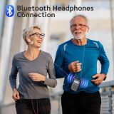 Newest PRUNUS J-618 Portable Radio AM FM to Bluetooth Earphone, as Bluetooth Speaker, 2000mah Rechargeable Radio, Preset, TF Card Shuffle Play, Headphone Jack, Sleep Timer, Walkman Radio, Digital Radio