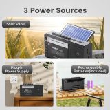 PRUNUS J-360 Cassette Tape Player Boombox with Bluetooth, Tape Recording, AM FM Portable Radio,Solar/Battery Operated Radio/Rechargeable,AUX/TF/USB Drive,Flashlight,Headphone Jack,Gift Cassette Player