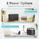 PRUNUS J-03 AM FM Radio Portable Plug in Wall or AA Battery Operated for Home/Outdoor, Large Speaker Excellent Sound, Excellent Reception 19.5 ant, Large Tuning Knobs for Easy to Use,Gifts for Seniors