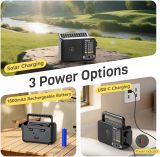 PRUNUS J-25S AM FM Radio Portable with Loud Speaker, USB-C/Solar Rechargeable Radio, Transistor Radios with Excellent Reception, Large Knob Easy to Use, for Seniors, Radios Portable AM FM