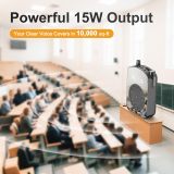 PRUNUS A10 Voice Amplifier Wireless with Lavalier Microphone Charging &Storage,Portable Voice Amplifier with Laple Mic Speaker,Mini Voice Amplifier for Classroom,Speech,Training Outdoor