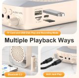 PRUNUS A10 Voice Amplifier Wireless with Lavalier Microphone Charging &Storage,Portable Voice Amplifier with Laple Mic Speaker,Mini Voice Amplifier for Classroom,Speech,Training Outdoor