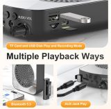 PRUNUS A10 Voice Amplifier Wireless with Lavalier Microphone Charging &Storage,Portable Voice Amplifier with Laple Mic Speaker,Mini Voice Amplifier for Classroom,Speech,Training Outdoor