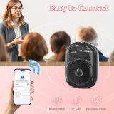 A18 Voice Amplifier for Teacher,Portable Wired Voice Amplifier with Microphone Headset and Speaker,Rechargeable Mini Voice Amplifier for Classroom,Speech,Training,Tour Guide,Pearl Chain Design