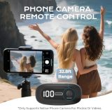 4-in-1 Scrolling Remote Control for TikTok YouTube IG Short Videos with Earbuds Wireless Bluetooth,Page Turner for Kindle App,Camera Shutter Remote for | iPhone | Android | iOS | iPad | Tablet