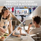 4-in-1 Scrolling Remote Control for TikTok YouTube IG Short Videos with Earbuds Wireless Bluetooth,Page Turner for Kindle App,Camera Shutter Remote for | iPhone | Android | iOS | iPad | Tablet