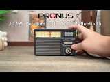 PRUNUS J-139 AM FM Radio Portable Bluetooth, TF Card/USB Playback, USB-C/Solar Battery Operated Radio, Lanyard, Transistor Radios, Small Radios