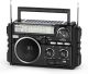 PRUNUS J-02 AM FM SW Radio Portable with Bluethooth, Solar/Battery Operated/USB Rechargeable, Support TF Card/USB Playing,Transistor Radios with Excellent Reception,Large Knob Easy to Use, for Seniors