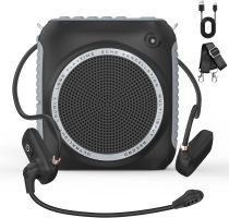 15W Wireless Voice Amplifier with Soft Silicone Headset Mic – Portable Mini Speaker for Teachers, Classroom, Tour Guides, Training & Outdoor, 14H Battery, Noise Reduction & Anti-Feedback, Black 15W Wireless Voice Amplifier with Soft Silicone Headset Mic – Portable Mini Speaker for Teachers, Classroom, Tour Guides, Training & Outdoor, 14H Battery, Noise Reduction & Anti-Feedback, Black
