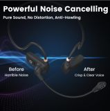15W Wireless Voice Amplifier with Soft Silicone Headset Mic – Portable Mini Speaker for Teachers, Classroom, Tour Guides, Training & Outdoor, 14H Battery, Noise Reduction & Anti-Feedback, Black