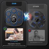2025 Music Boxing Machine for Adults and Kids, Smart Bluetooth Boxing Machine Wall Mounted Music, Adjustable Hitting Sound Volume, Durable PU Material, Fitness/Lose Weight in Home