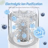 Electric Fruit and Vegetable Washer Machine, Fruit Cleaner Spinner Machine with OH-ion Purification Technology, Suitable for Small Fruits Such as Blueberries, Cherry Tomatoes, and Raspberries