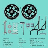 PRUNUS Flash BIKE Training Wheels for 12 14 16 18 20 Inch.Training Wheels for Kids Bike is Heavy Duty.Bicycle Training Wheel is Suitable Single Speed Bike