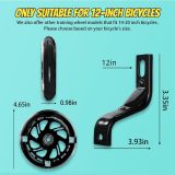 PRUNUS Flash BIKE Training Wheels for 12 14 16 18 20 Inch.Training Wheels for Kids Bike is Heavy Duty.Bicycle Training Wheel is Suitable Single Speed Bike